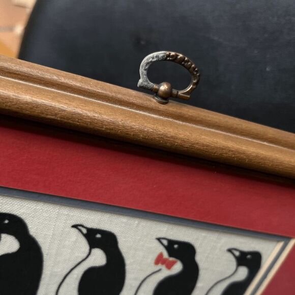 Dare to Be Different Penguin Framed Fabric Art Decor Print - 11×9 - Picture 11 of 11